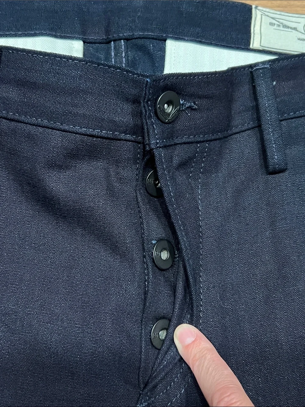 Rogue Territory RGT Officer’s Trouser Slim Taper Indigo Selvedge Canvas Size 34